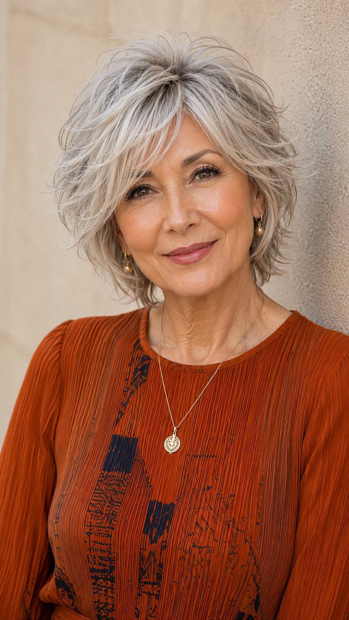 Wolfcut court : la tendance virale pour femmes de plus de 60 ans